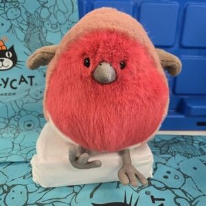 'Rare' NWT Jellycat Plum Robin W/ Dust Bag